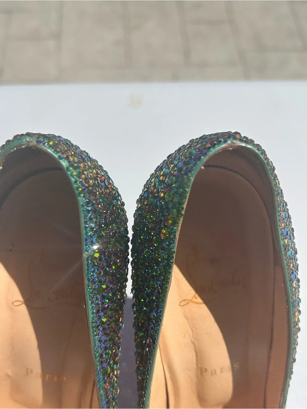 Christian Louboutin Crystal Heels